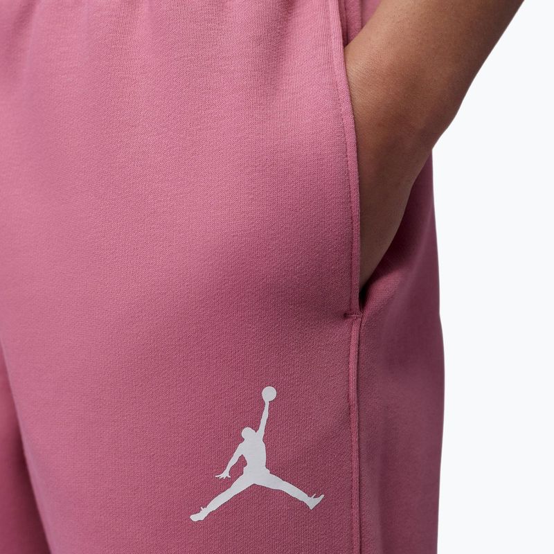 Women's trousers Jordan Fleece desert berry/white 4