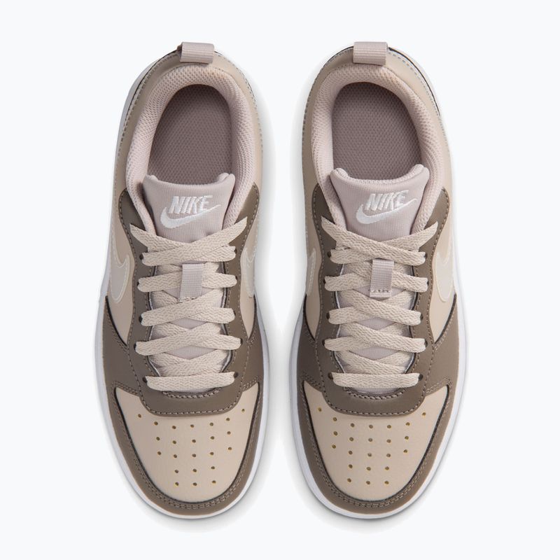 Children's shoes Nike Court Borough Low moon particle/cave stone/white/white 5