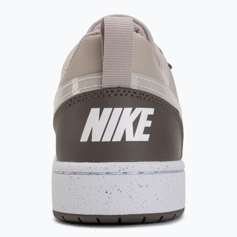 Nike Court Borough Low shoes moon particle/cave stone/white/white 6