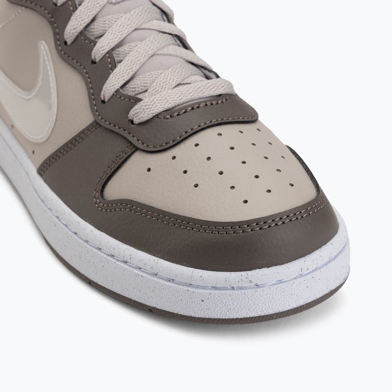 Nike Court Borough Low shoes moon particle/cave stone/white/white 7
