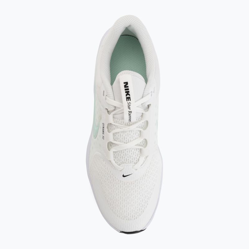 Nike Star Runner 5 running shoes summit white/black/arctic green 5
