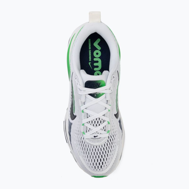 Nike Vomero 18 running shoes white/green spark/midnight navy 5