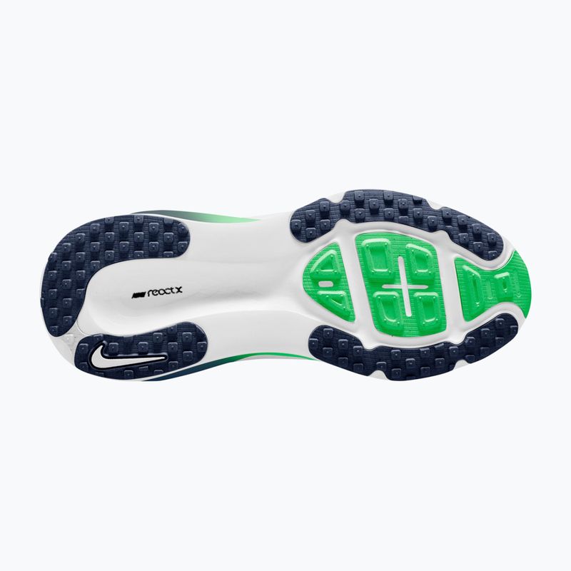 Nike Vomero 18 running shoes white/green spark/midnight navy 3