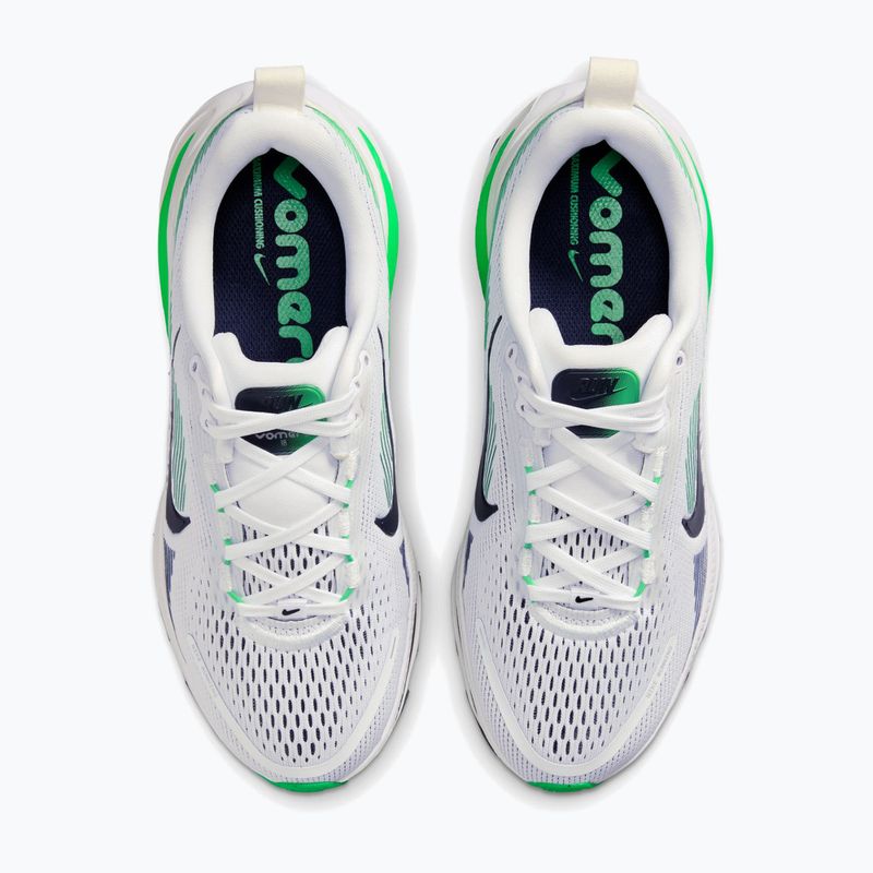 Nike Vomero 18 running shoes white/green spark/midnight navy 4