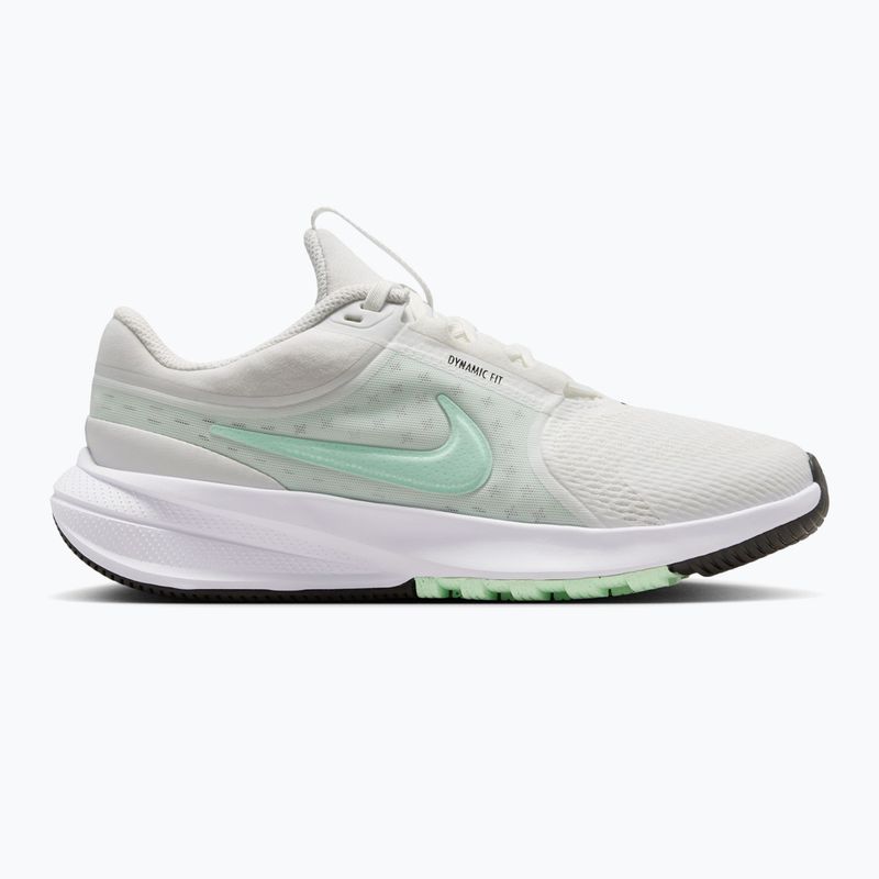 Nike Star Runner 5 running shoes summit white/black/arctic green 8