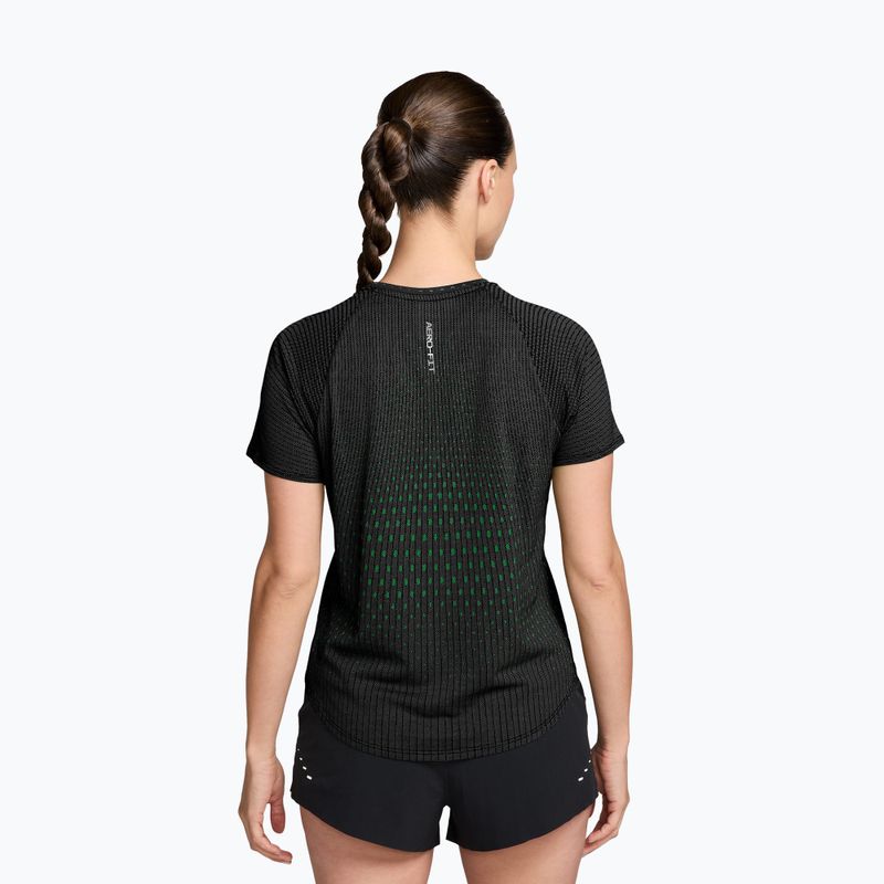 Women's running shirt Nike Swift Aero-Fit black/light green spark 2