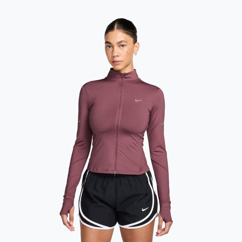 Women's running sweatshirt Nike Swift Dri-Fit Full Zip pink smoke