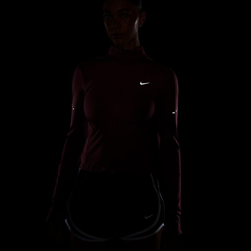 Women's running sweatshirt Nike Swift Dri-Fit Full Zip pink smoke 4
