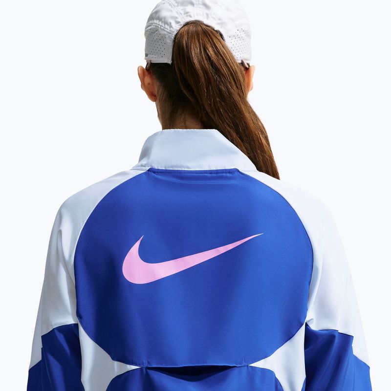 Women's Nike Tempo Dri-FIT 1/2-Zip Running Jacket old royal/football grey/pink rise 6