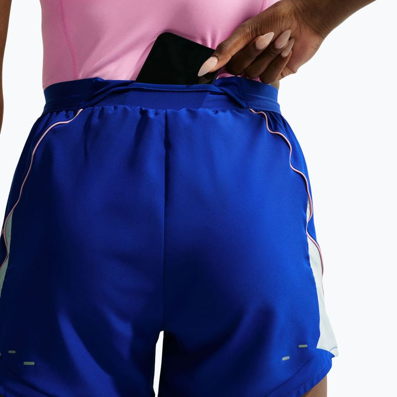Women's running shorts Nike Tempo Dri-Fit Unlined old royal/football grey/pink rise 7