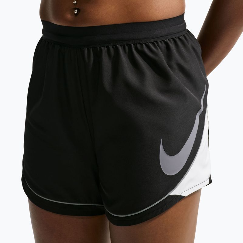 Women's running shorts Nike Tempo Dri-Fit Unlined black/white/cool grey 4