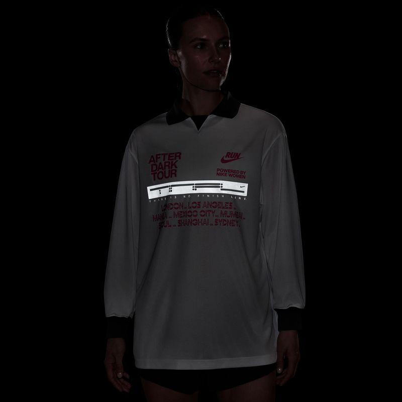 Women's running longsleeve Nike After Dark Tour white/anthracite 4