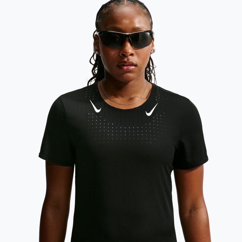 Women's running shirt Nike AeroSwift black/white 4