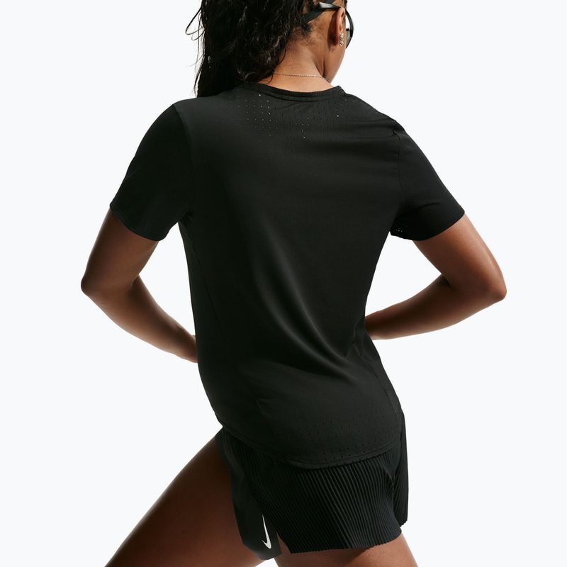 Women's running shirt Nike AeroSwift black/white 5