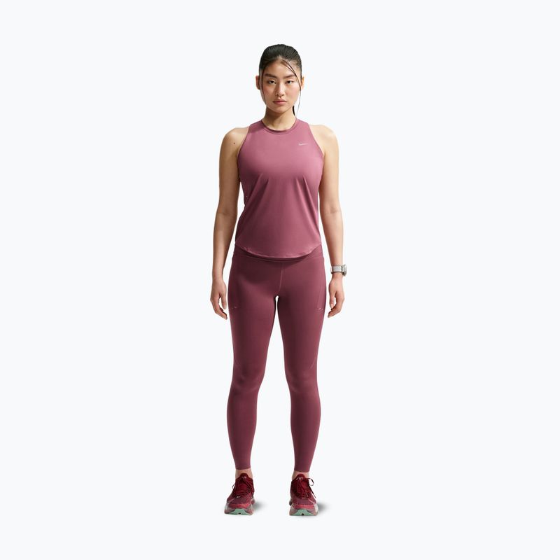 Women's running shirt Nike Swift Dri-Fit Tank Top pink smoke 2