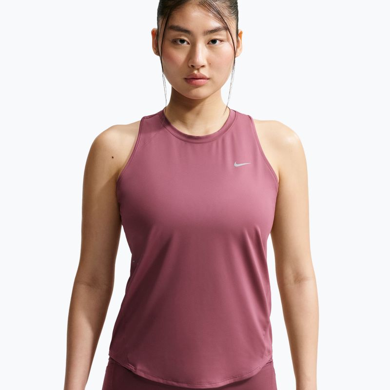 Women's running shirt Nike Swift Dri-Fit Tank Top pink smoke 4