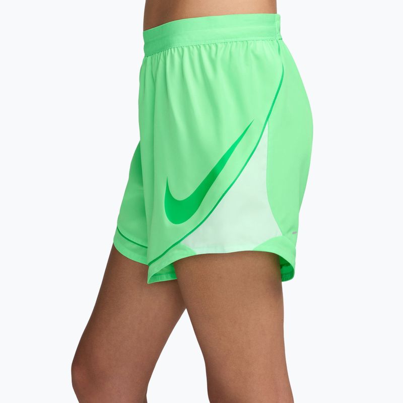 Women's running shorts Nike Tempo Dri-Fit Unlined illusion green/barely green/green spark 3