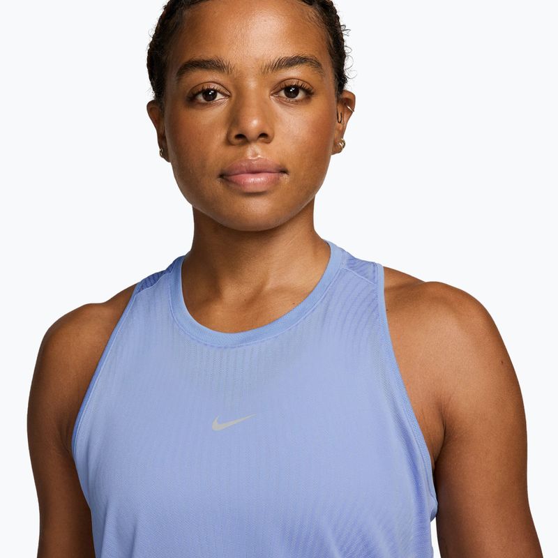 Women's running shirt Nike Swift Aero-Fit Tank Top aluminum/pure platinum 3