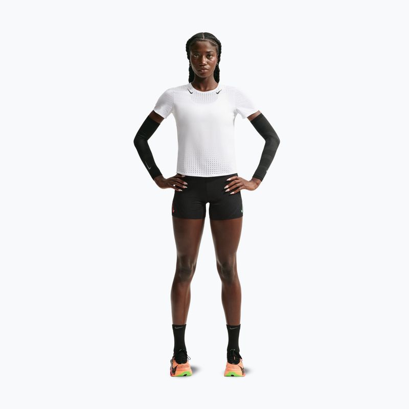 Women's running shirt Nike AeroSwift white/black 2