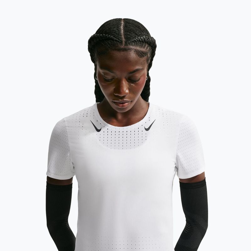 Women's running shirt Nike AeroSwift white/black 5