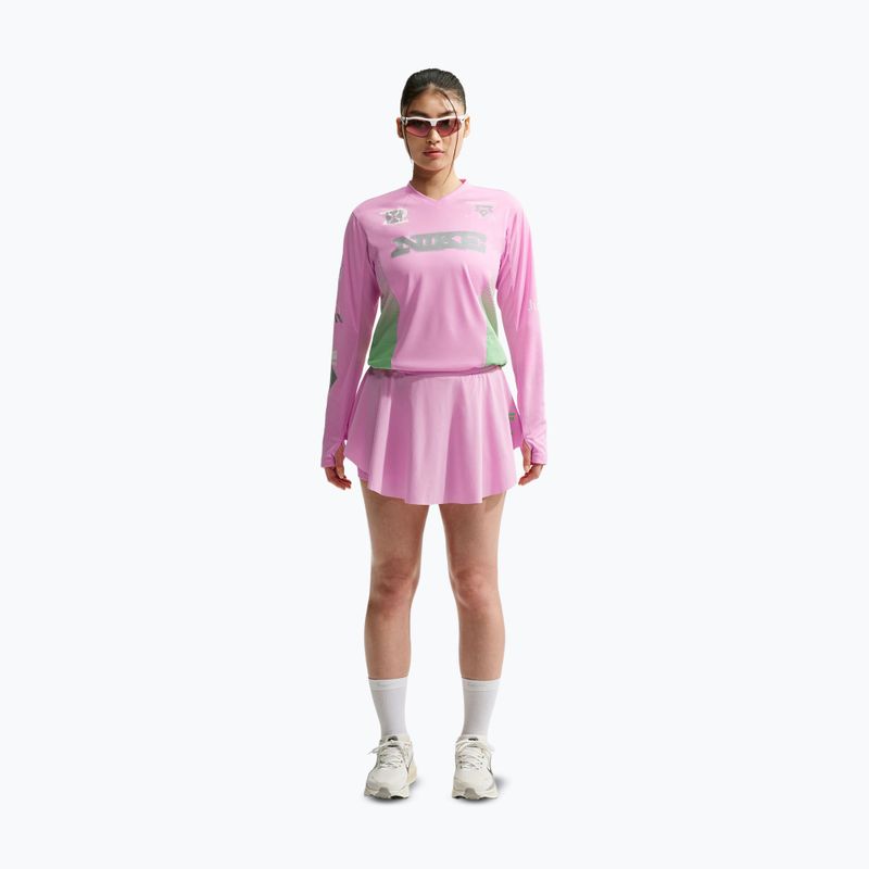 Women's running longsleeve Nike Swift Jersey Top pink rise/illusion green 2