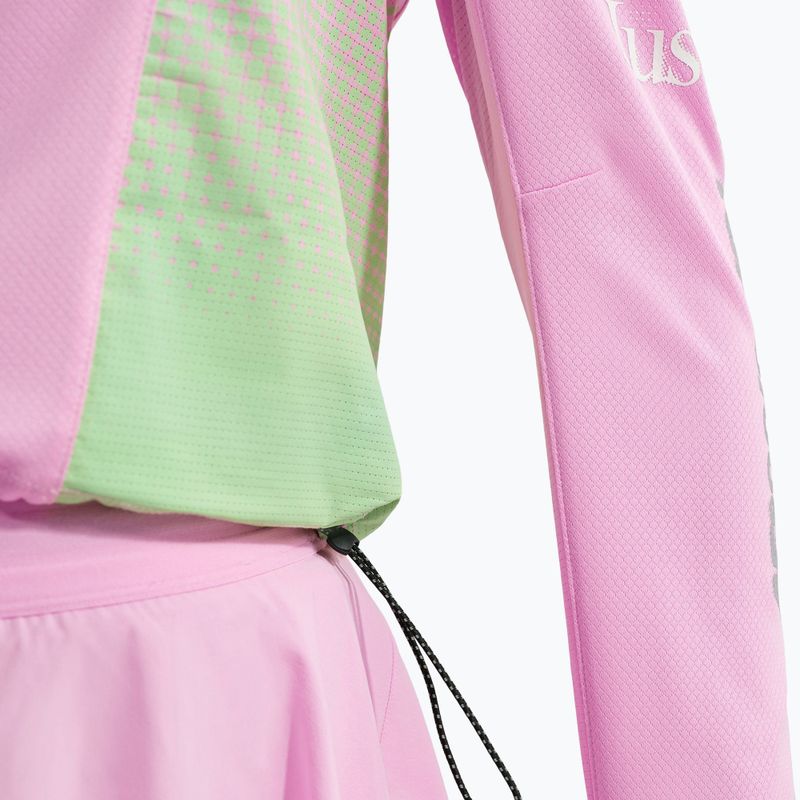 Women's running longsleeve Nike Swift Jersey Top pink rise/illusion green 6