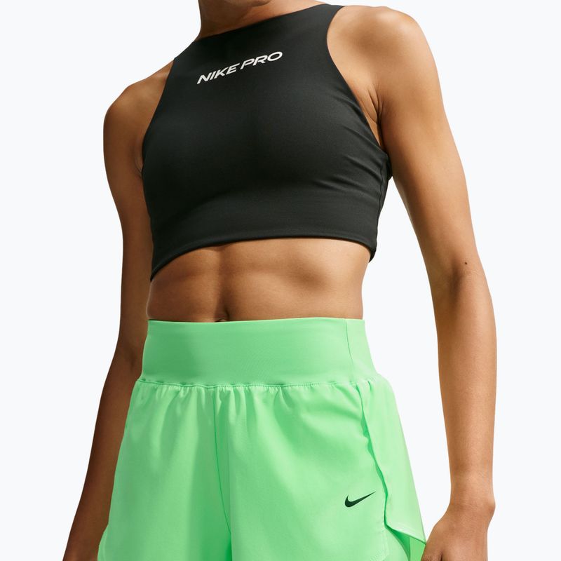Women's training shorts Nike Pro Sculpt illusion green/black 4