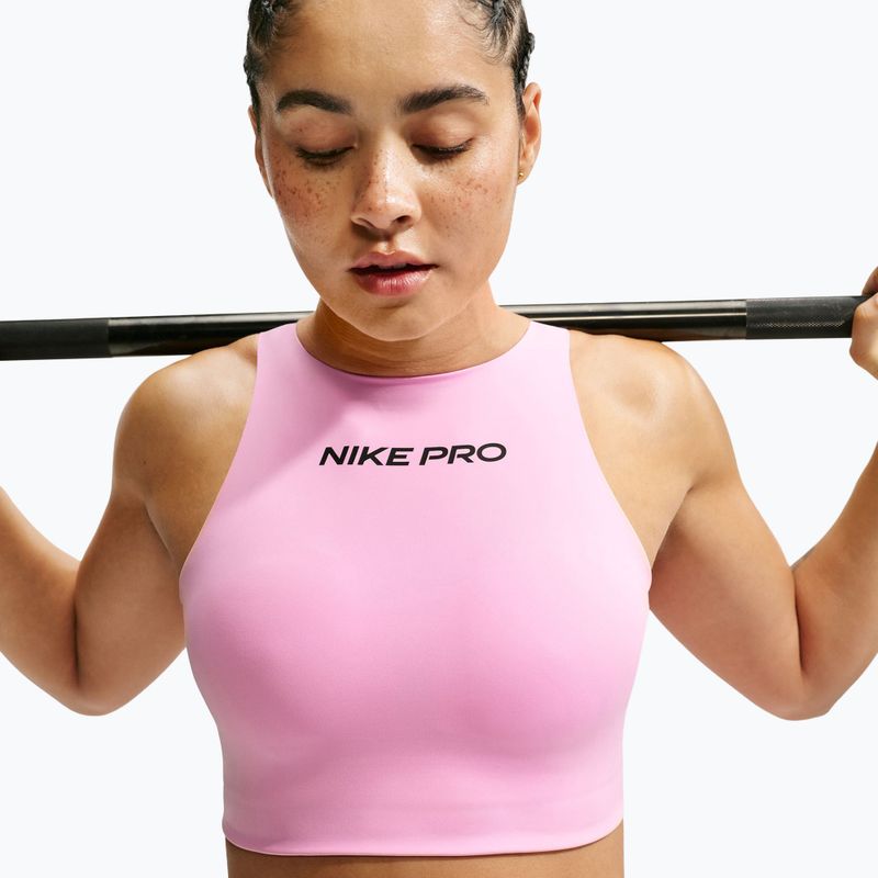 Training bra Nike Pro Sculpt pink rise/black 5