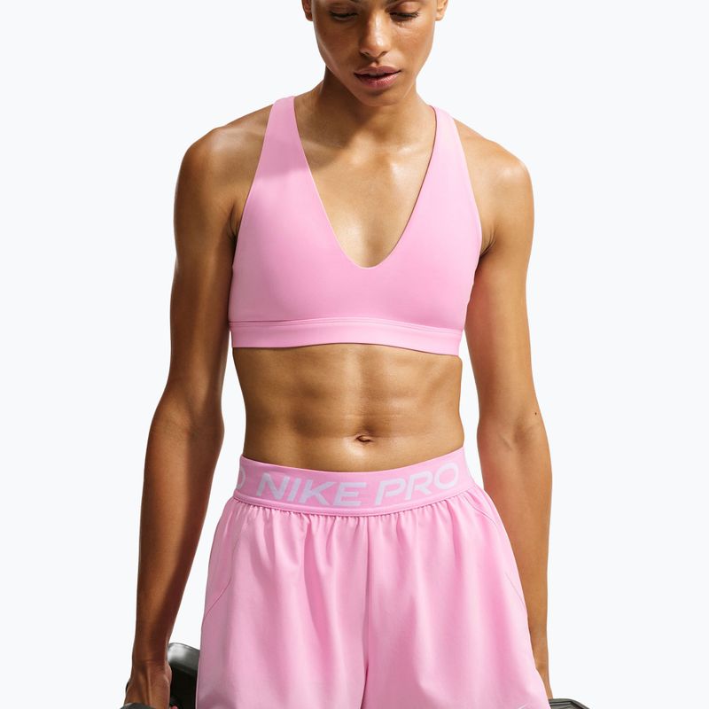 Training bra Nike Indy Strappy pink rise/black 3