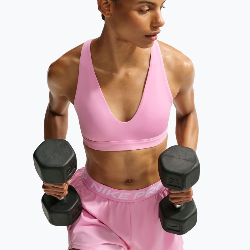 Training bra Nike Indy Strappy pink rise/black 5