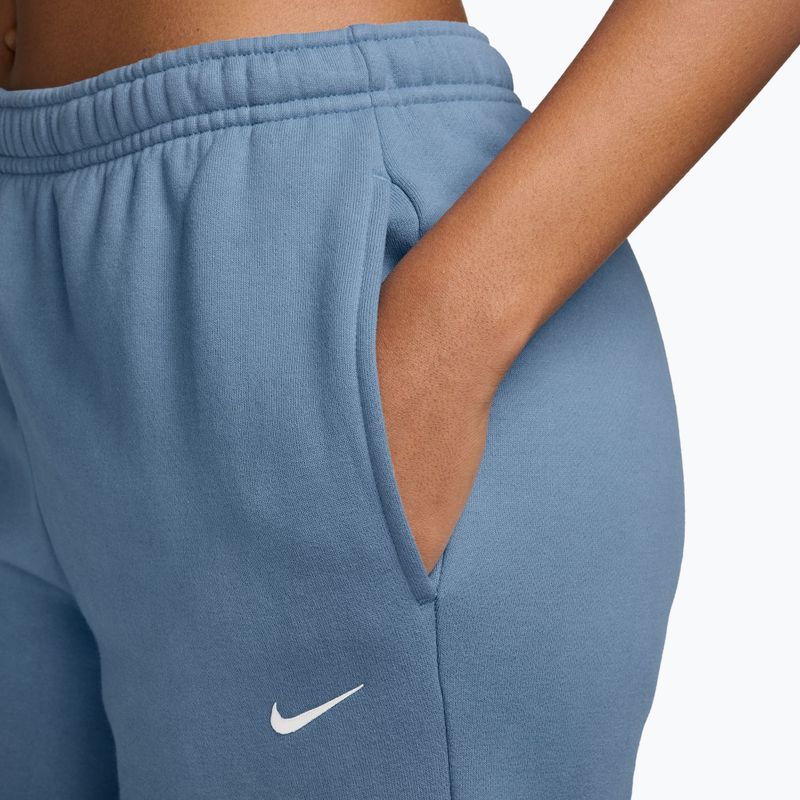 Women's trousers Nike Studio Fleece work blue/sail 3