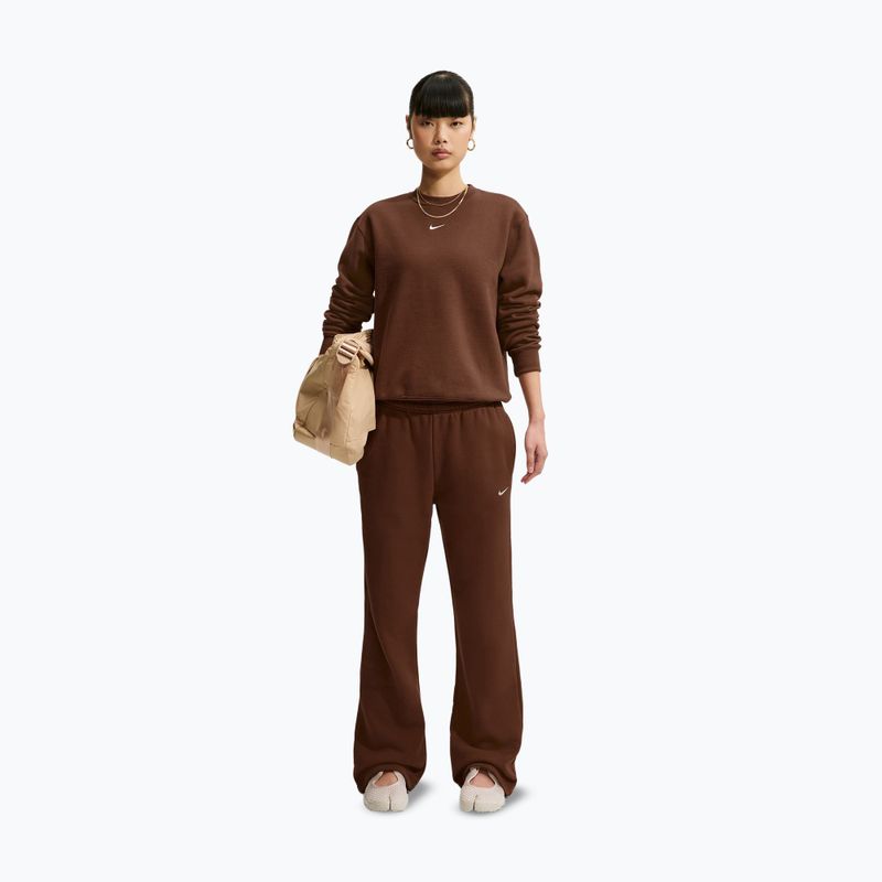 Women's sweatshirt Nike Studio Fleece cacao wow/sail 2