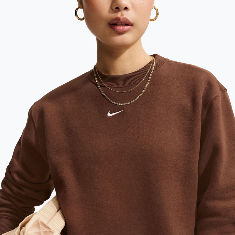 Women's sweatshirt Nike Studio Fleece cacao wow/sail 5