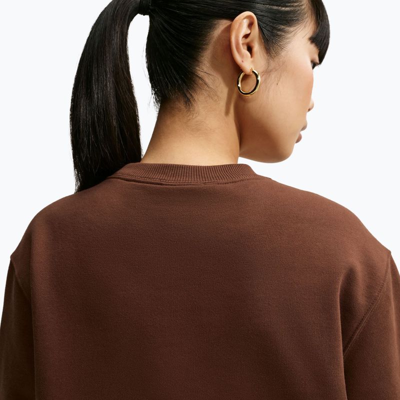Women's sweatshirt Nike Studio Fleece cacao wow/sail 6