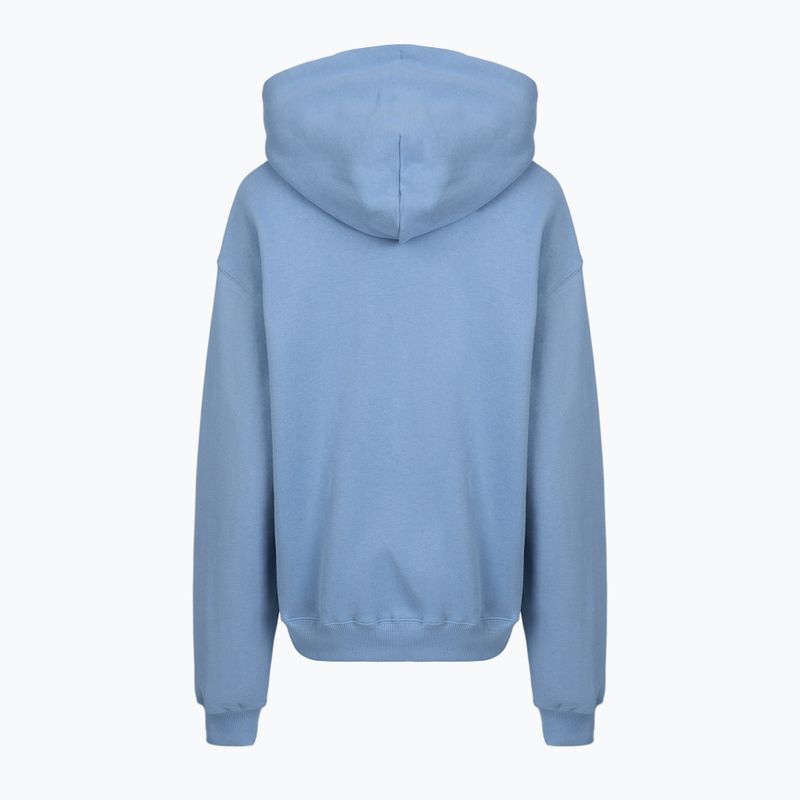 Women's sweatshirt Nike Studio Fleece Medium Weight Oversized Full Zip work blue/sail 5