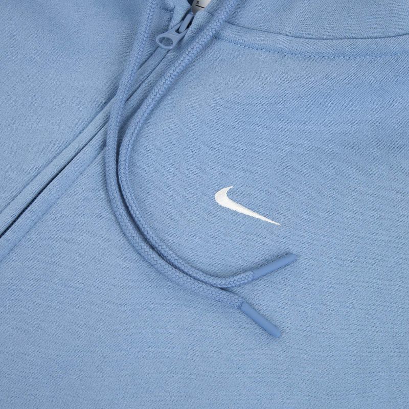 Women's sweatshirt Nike Studio Fleece Medium Weight Oversized Full Zip work blue/sail 6