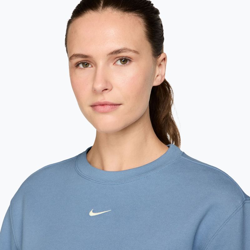 Women's sweatshirt Nike Studio Fleece work blue/sail 3