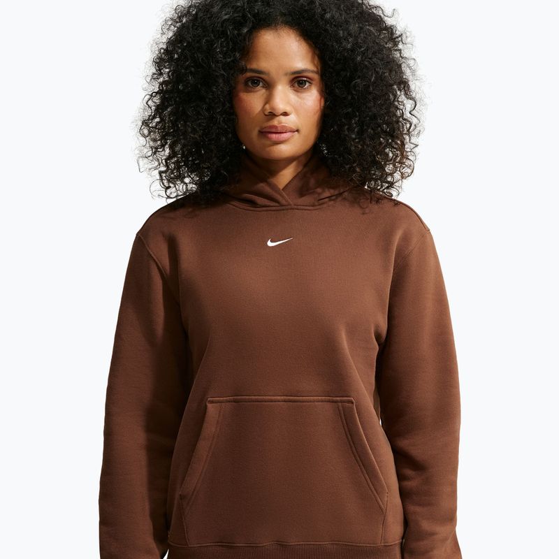 Women's sweatshirt Nike Studio Fleece cacao wow/sail 5