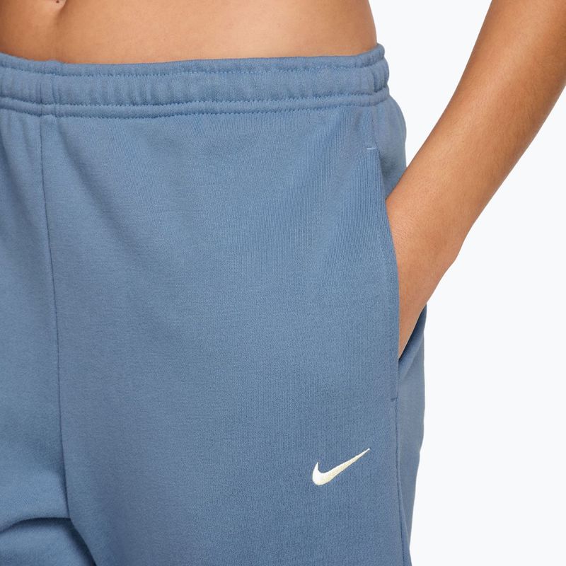 Women's trousers Nike Studio Fleece work blue/sail 3