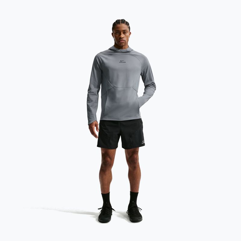 Men's training sweatshirt Nike Pro smoke grey/black 2