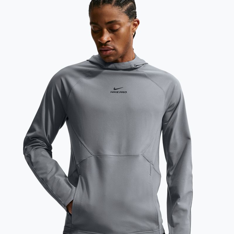 Men's training sweatshirt Nike Pro smoke grey/black 4