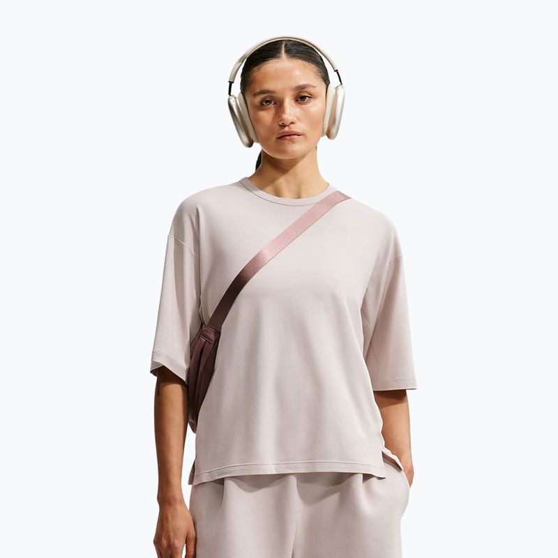 Women's training shirt Nike 24.7 ImpossiblySoft Light cream Ii/college grey