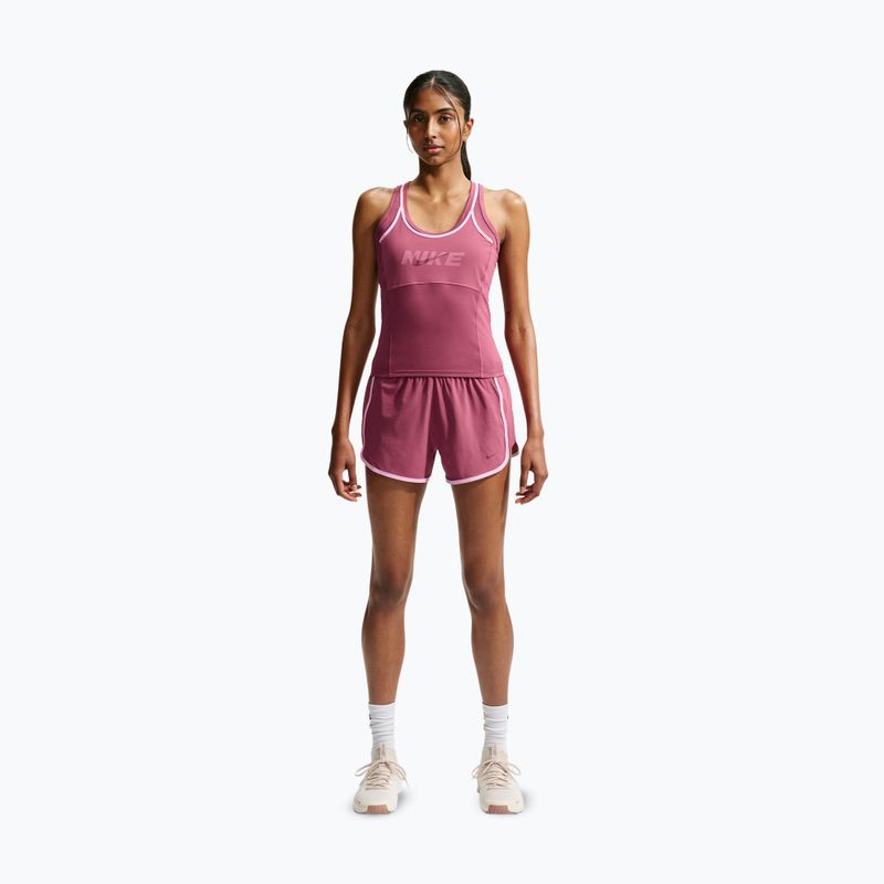 Women's training shirt Nike One pink smoke/pink rise/mystic dates/white 2
