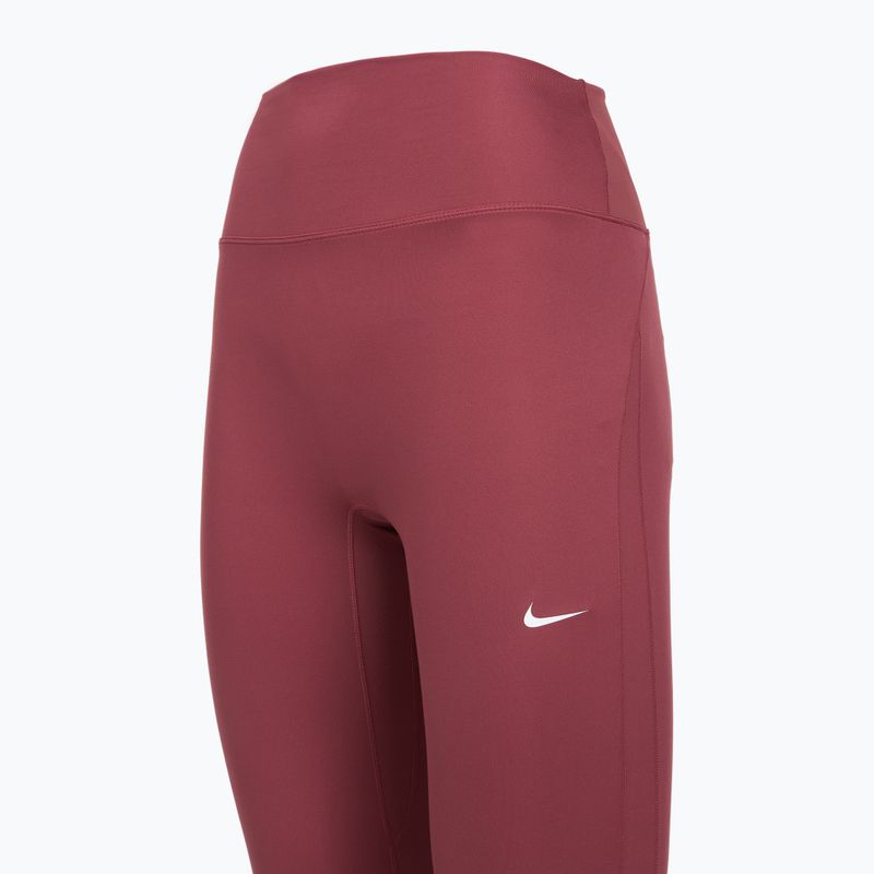 Women's leggings Nike One pink smoke/pink smoke/pink rise/white 9