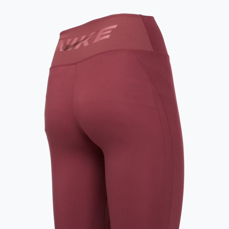 Women's leggings Nike One pink smoke/pink smoke/pink rise/white 10