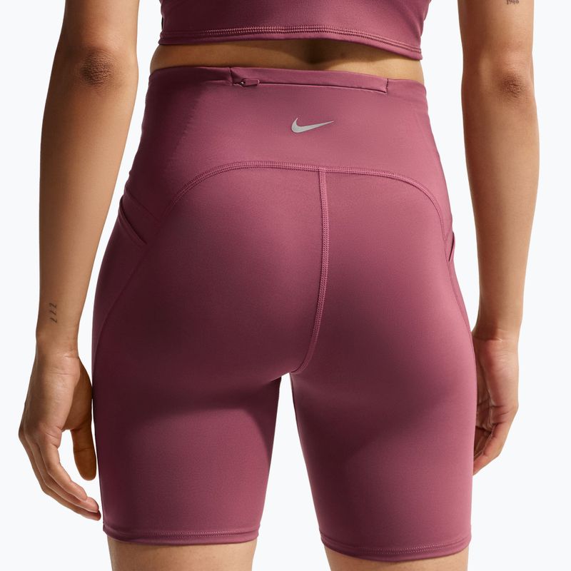 Women's running shorts Nike Swift pink smoke 5