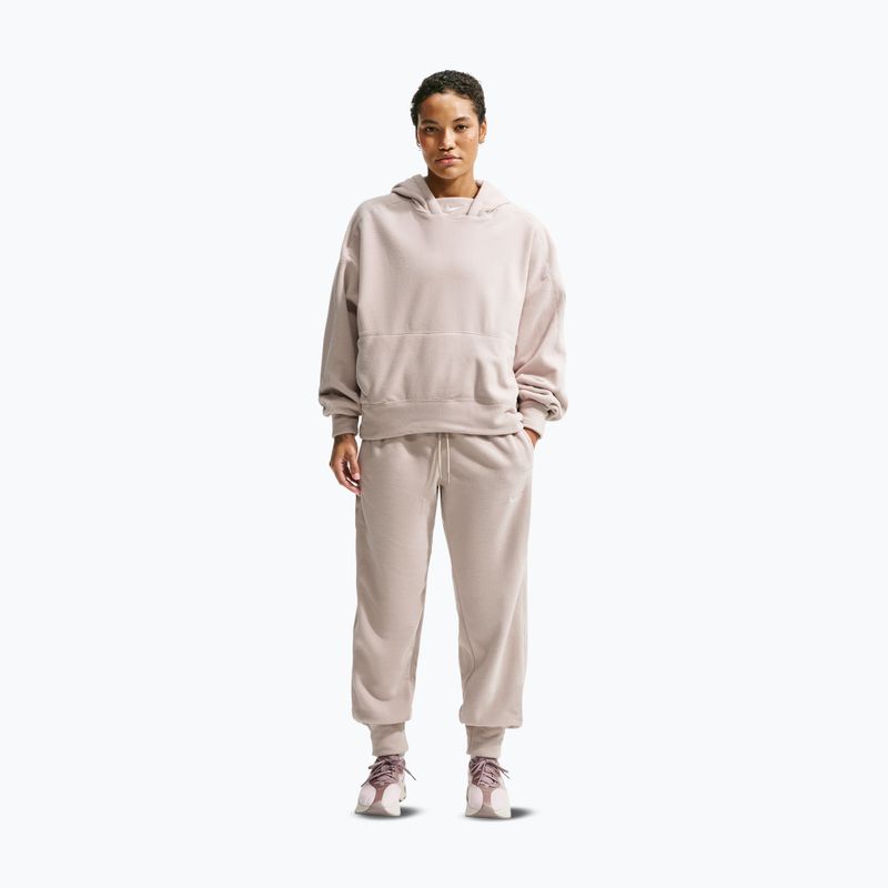 Women's trousers Nike One Therma-FIT Mid Rise cream ii/white 2