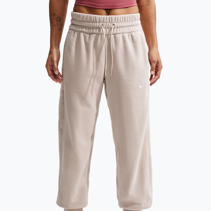 Women's trousers Nike One Therma-FIT Mid Rise cream ii/white 4