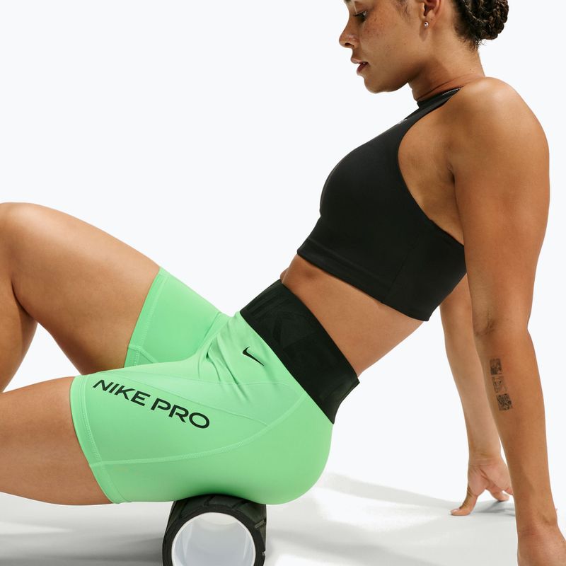 Women's training shorts Nike Pro Sculpt illusion green/cucumber calm/black/black 5
