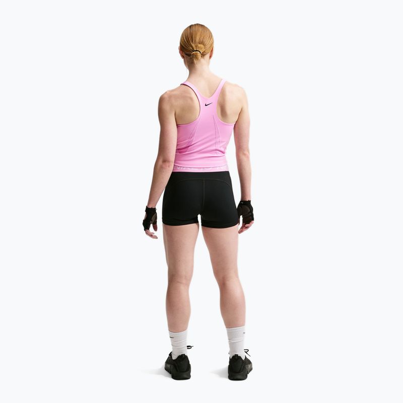 Women's training shirt Nike Pro Sculpt pink rise/black 3